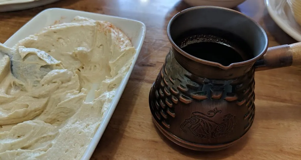 Hummus and Turkish Coffee
